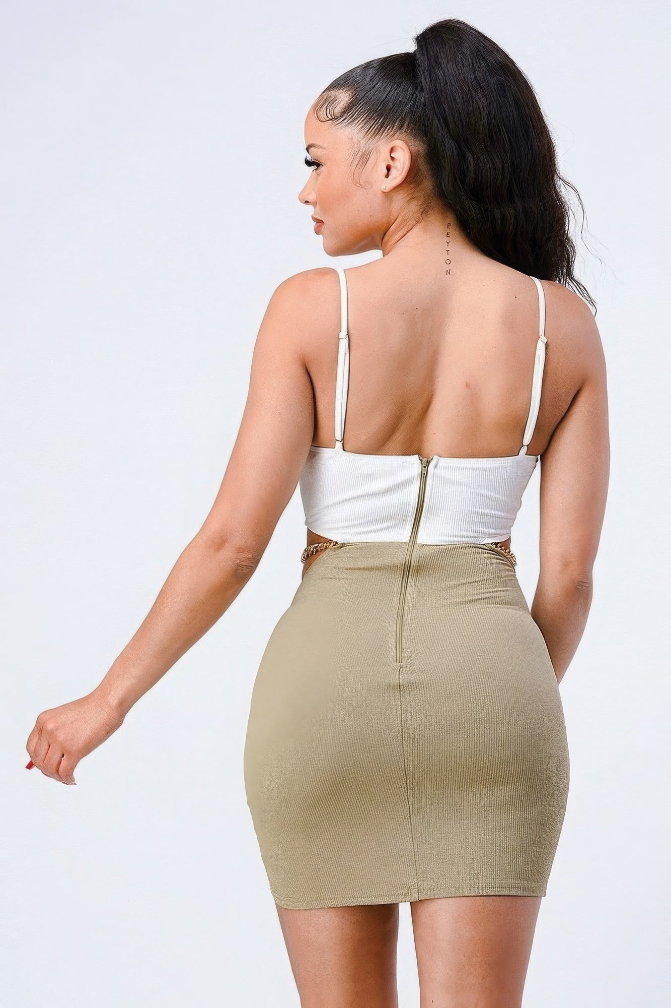 Spaghetti Strap Bralette Cutout Bodycon Mini Dress - Shopping Therapy, LLC Mini Dresses