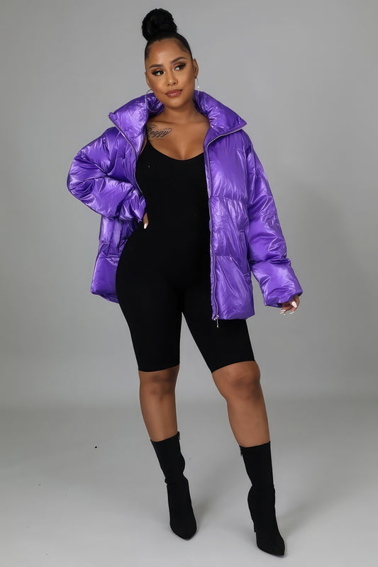Purple Bomber Jacket-Chic & Comfortable - Shopping Therapy, LLC bomber jacket