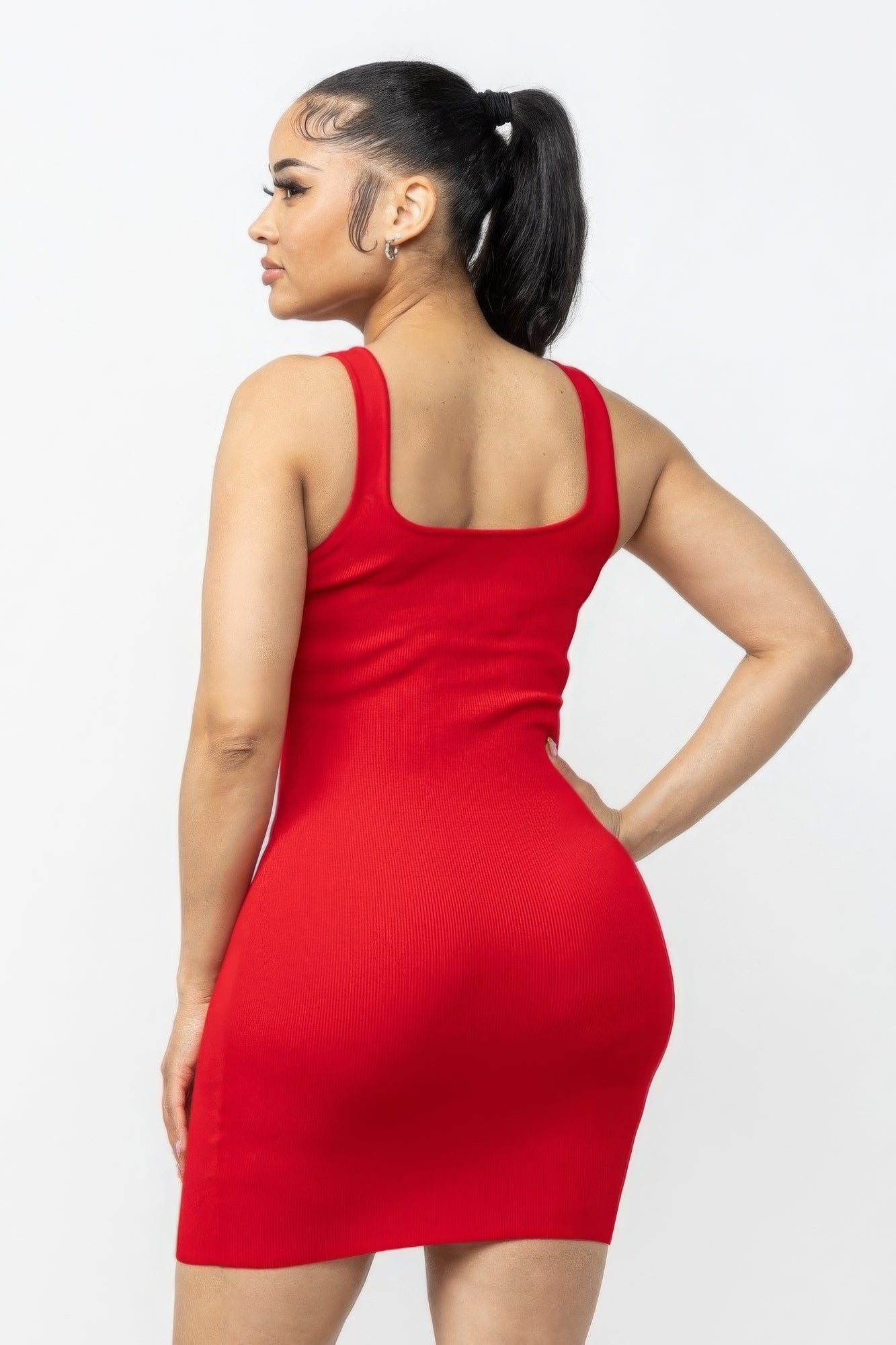 Bold Red Open Back Sleeveless Mini Dress | Chic & Vibrant Style - Shopping Therapy, LLC Mini Dresses