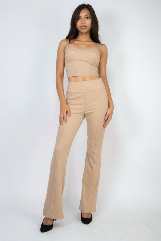 Cream Corset Bustier Crop Top - Timeless & Comfortable - Shopping Therapy, LLC Crop tops