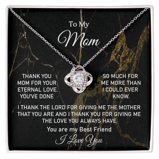 Love Knot Necklace-Mother's Day Gift For Mom - Shopping Therapy, LLC Jewelry