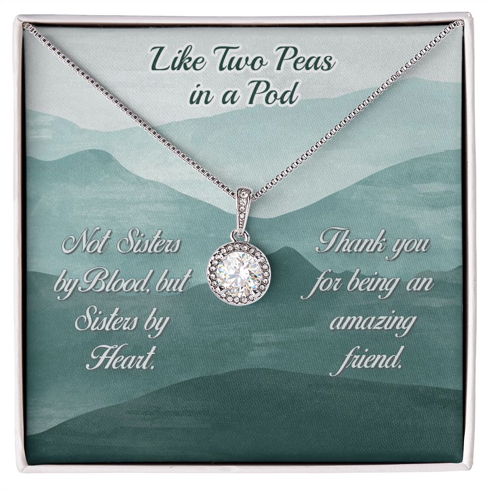 Two Peas In A Pod-Eternal Hope Friendship Necklace - Shopping Therapy Jewelry