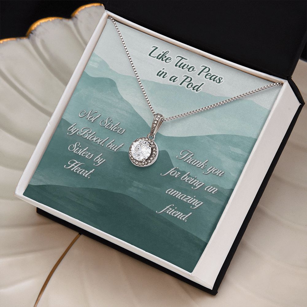 Two Peas In A Pod-Eternal Hope Friendship Necklace - Shopping Therapy Jewelry