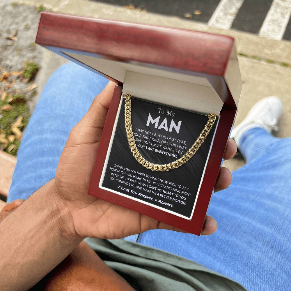 Last Everything Cuban Link Chain for Men - Shopping Therapy Jewelry