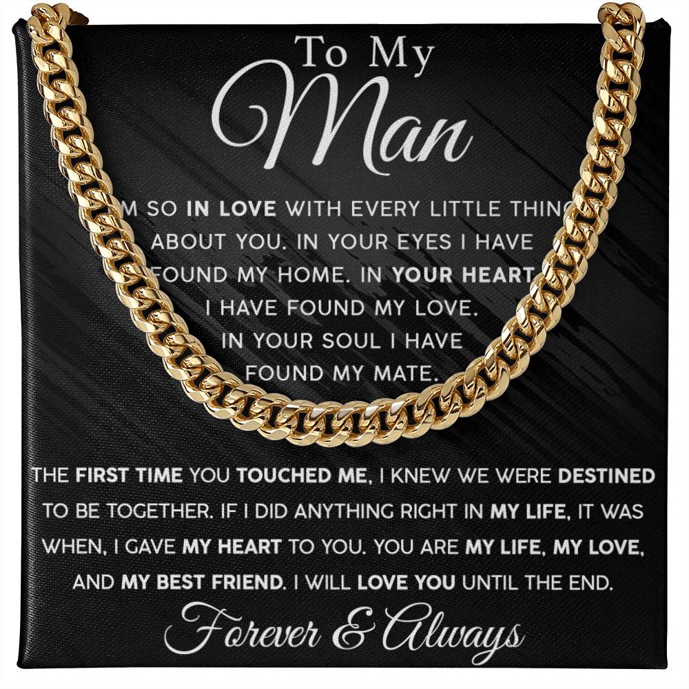 Until The End Men's Cuban Link Chain For Him - Shopping Therapy, LLC Jewelry