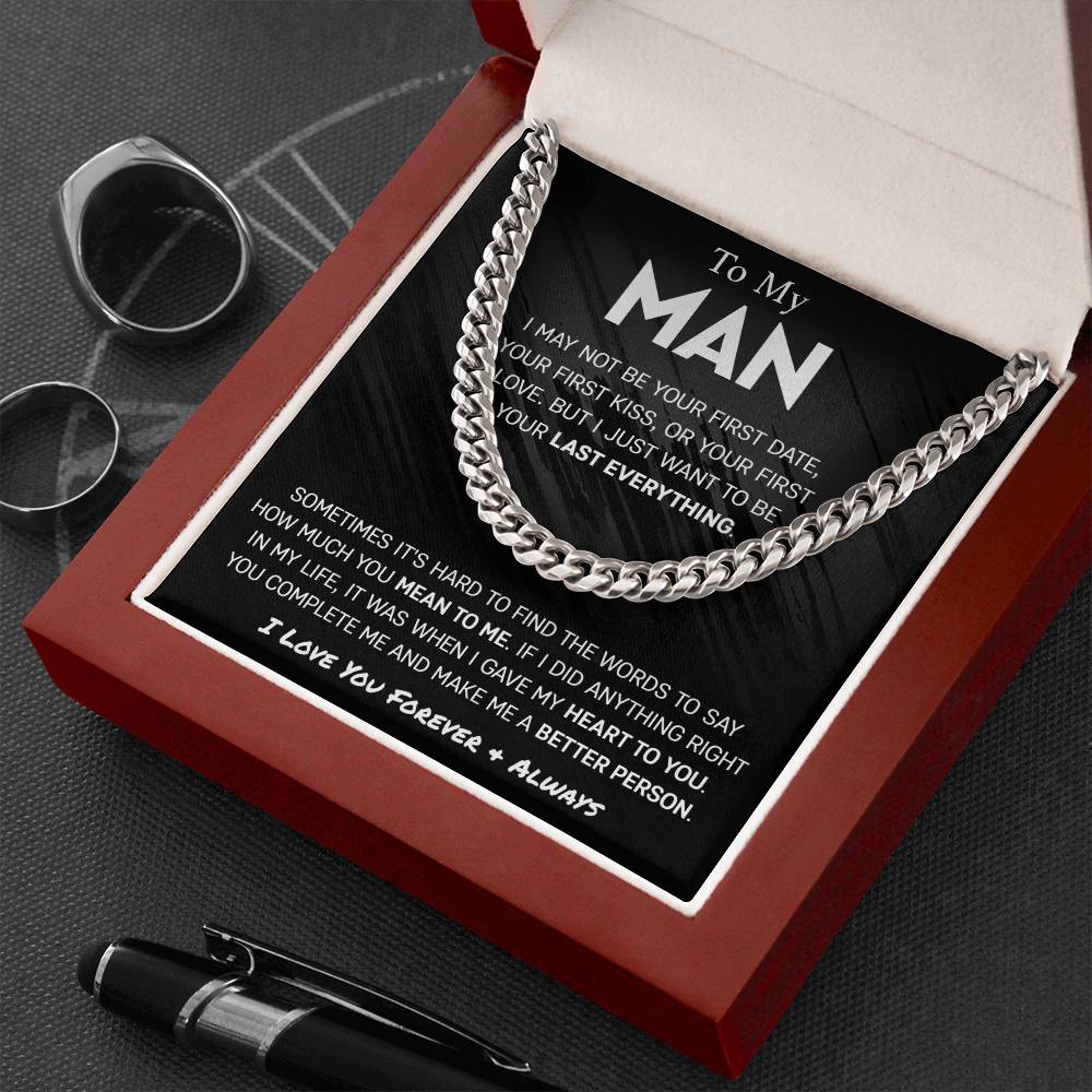 Last Everything Cuban Link Chain for Men - Shopping Therapy Jewelry