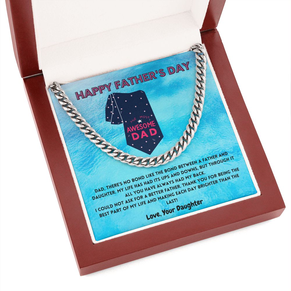 Father-N-Daughter Bond Men's Cuban Link Chain