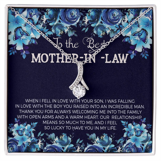 Best Mother-In-Law Alluring Beauty Necklace - Shopping Therapy, LLC Jewelry