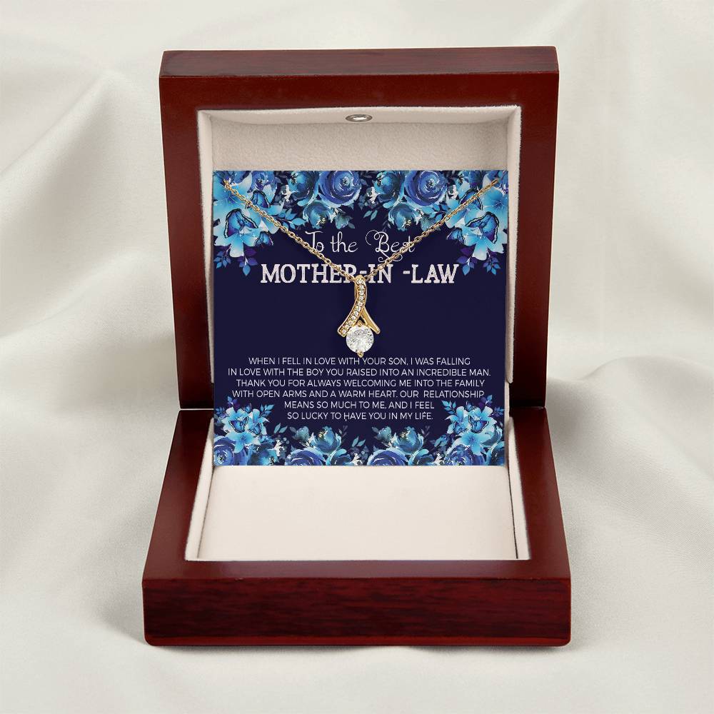 Best Mother-In-Law Alluring Beauty Necklace - Shopping Therapy, LLC Jewelry