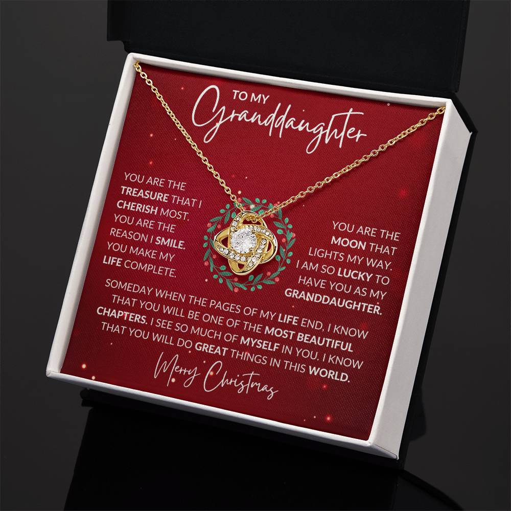 Granddaughter Love Knot Necklace