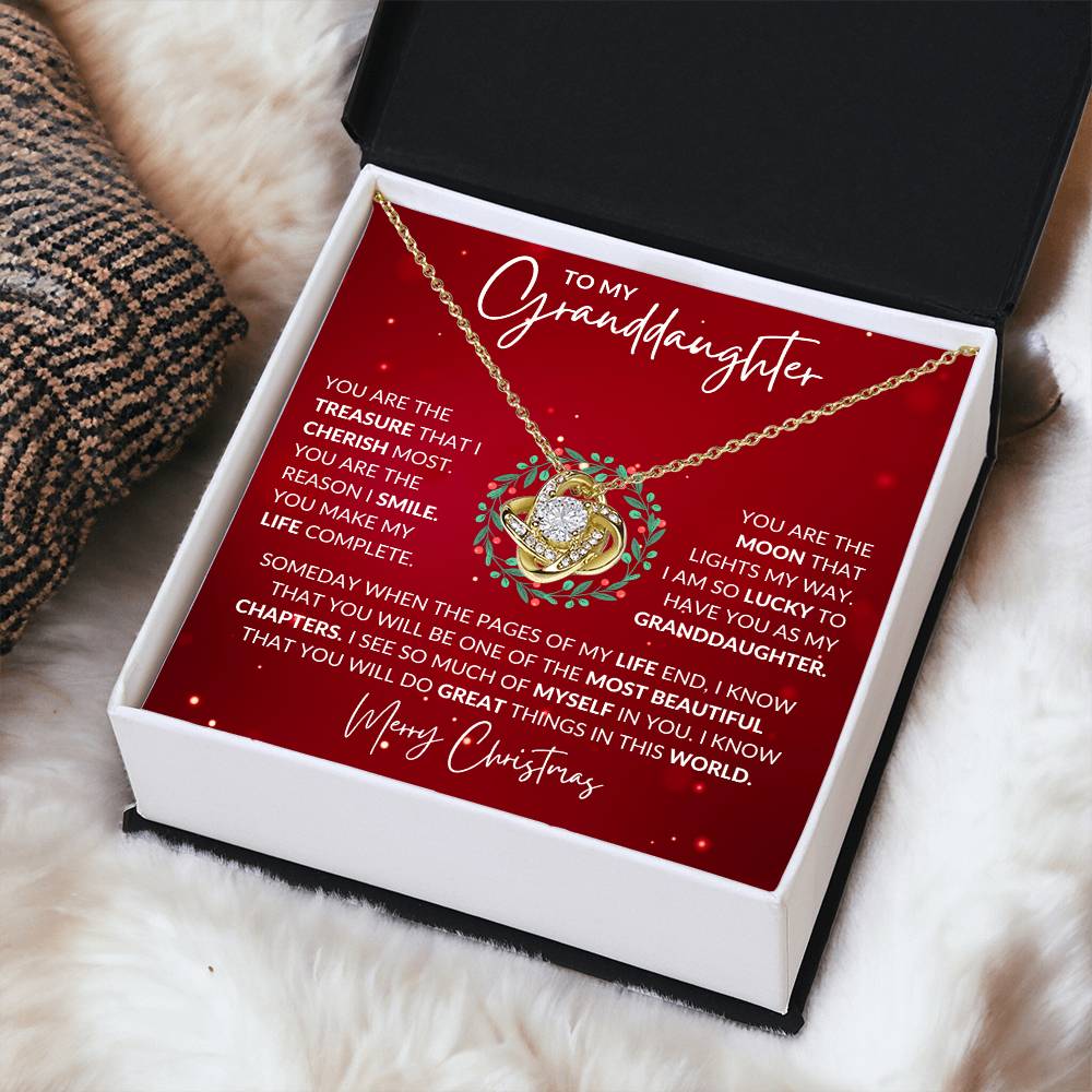 Granddaughter Love Knot Necklace
