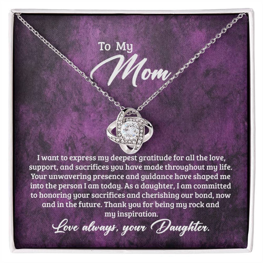 The Rock-Love Knot Necklace - Shopping Therapy, LLC Jewelry