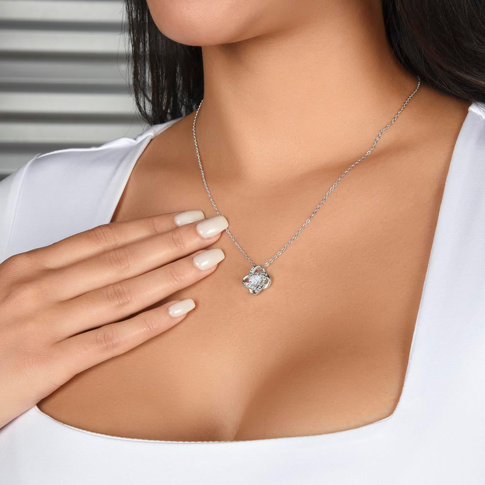 Granddaughter Love Knot Necklace
