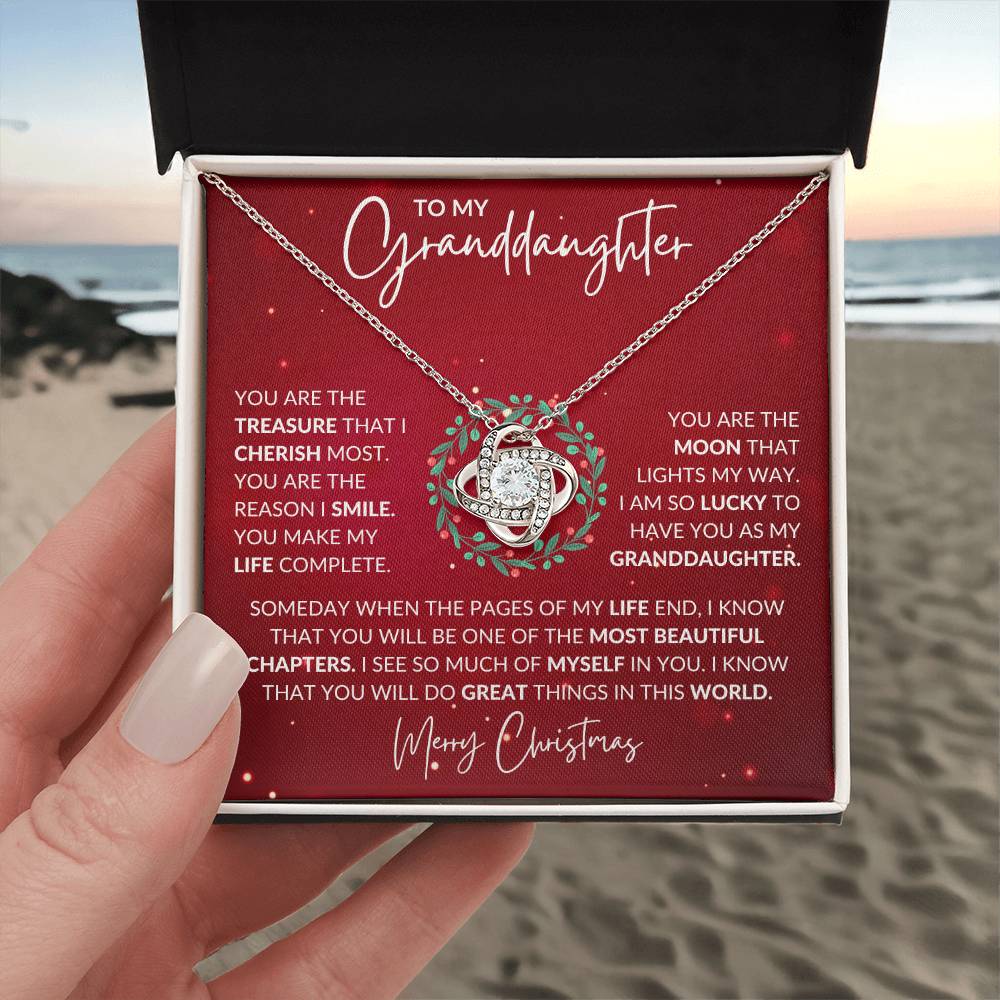 Granddaughter Love Knot Necklace