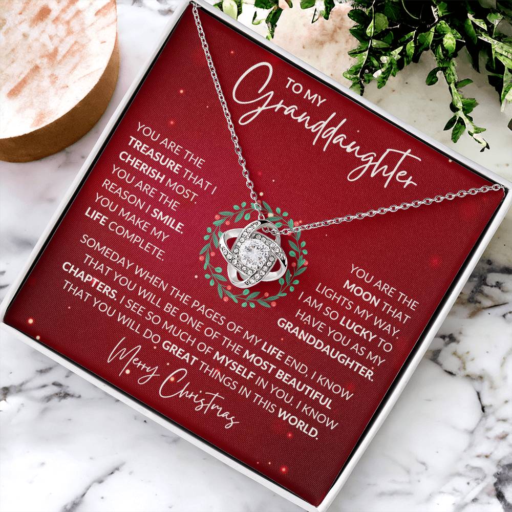 Granddaughter Love Knot Necklace