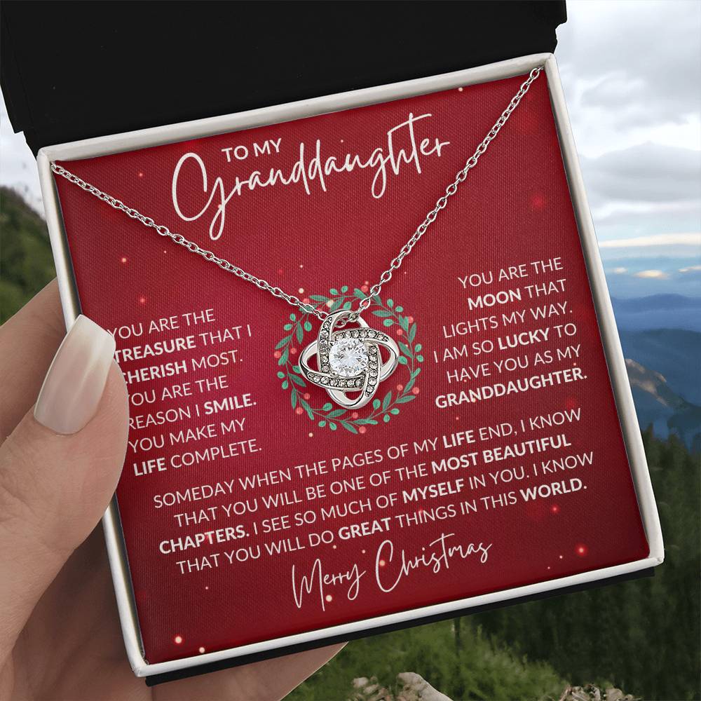 Granddaughter Love Knot Necklace