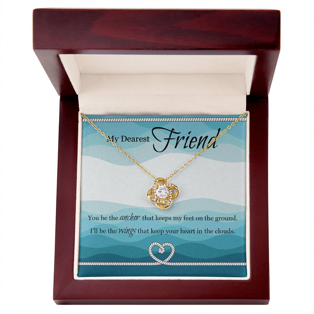 Wings That Keep Your Heart-Love Knot Friendship Necklace - Shopping Therapy, LLC Jewelry