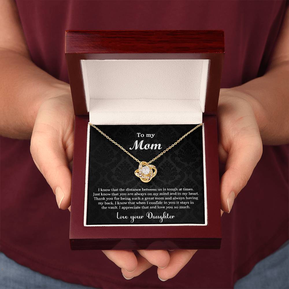 Always On My Mind Mom Love Knot Necklace For Mom - Shopping Therapy, LLC Jewelry