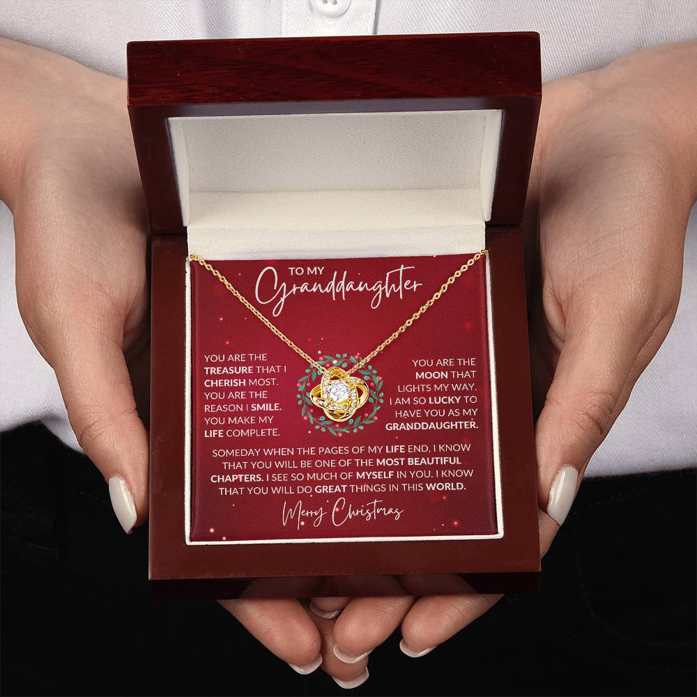 Granddaughter Love Knot Necklace