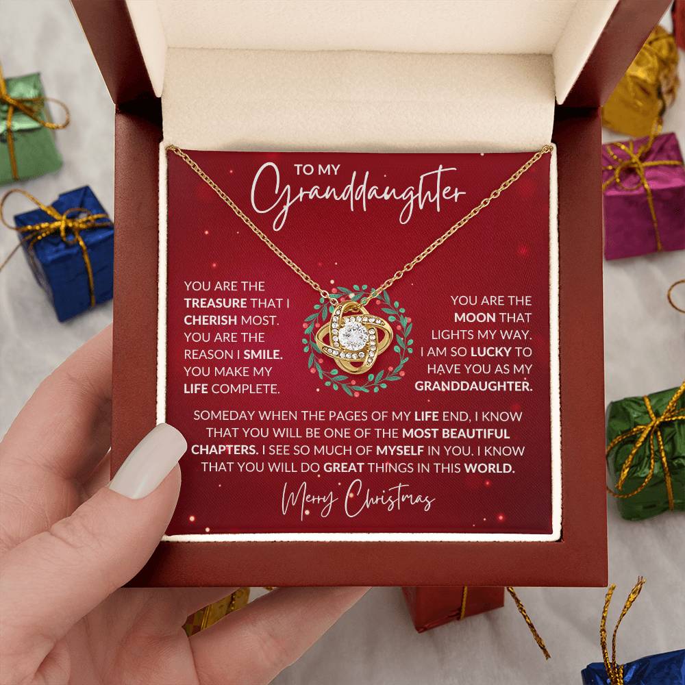 Granddaughter Love Knot Necklace