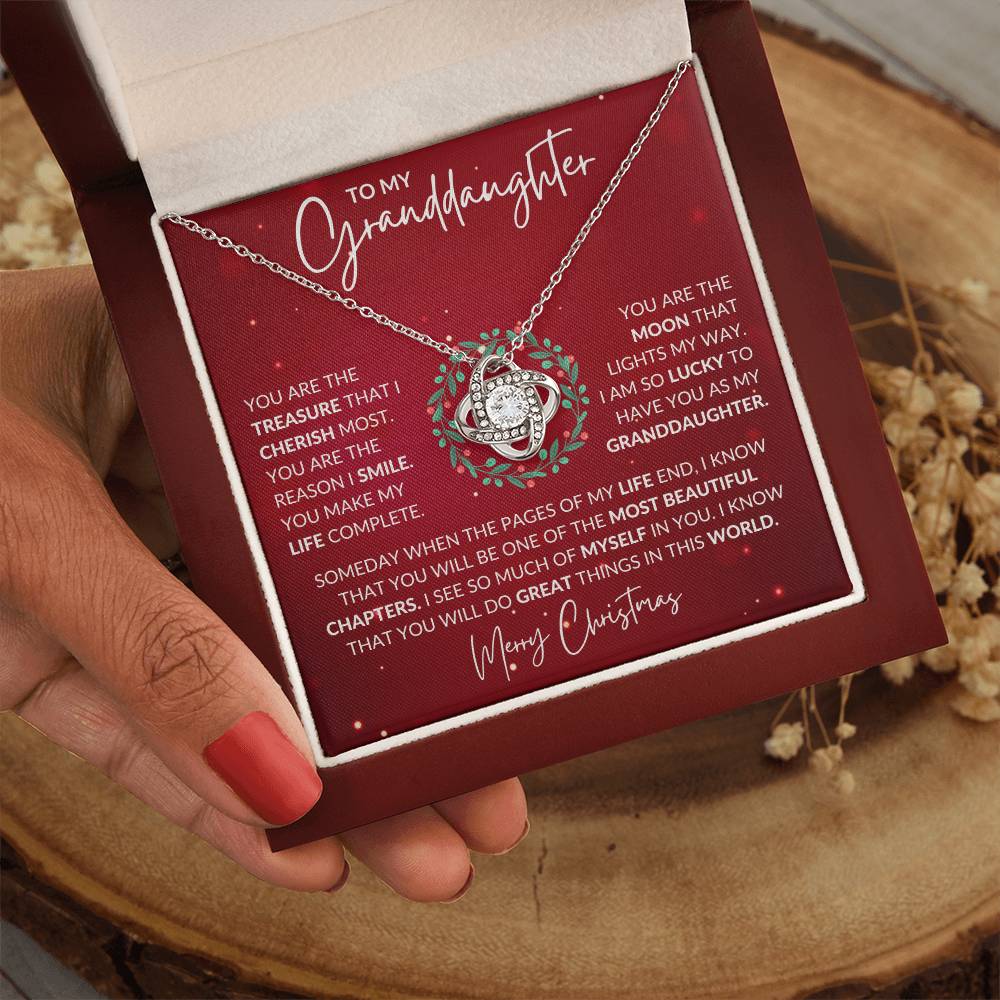 Granddaughter Love Knot Necklace