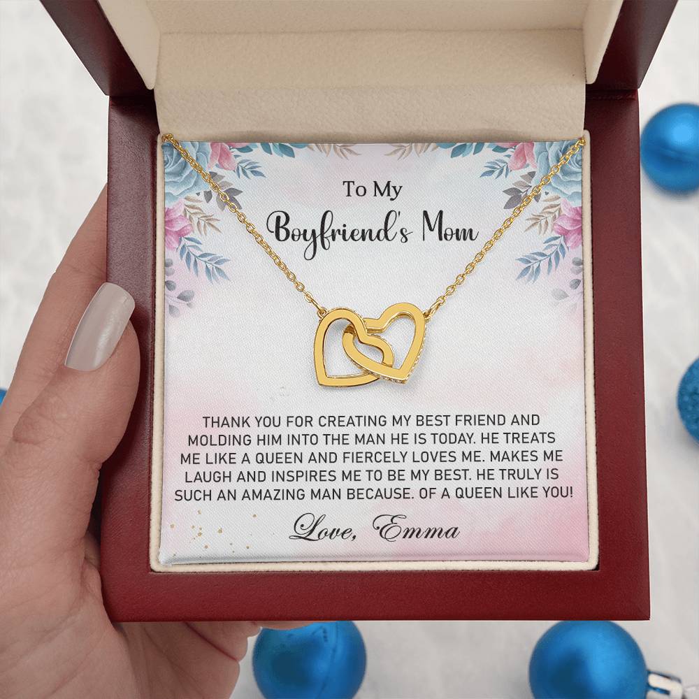 My Boyfriend's Mom-Interlocking Hearts Necklace - Shopping Therapy, LLC Jewelry