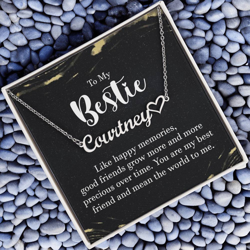 To My Bestie-A friendship Necklace