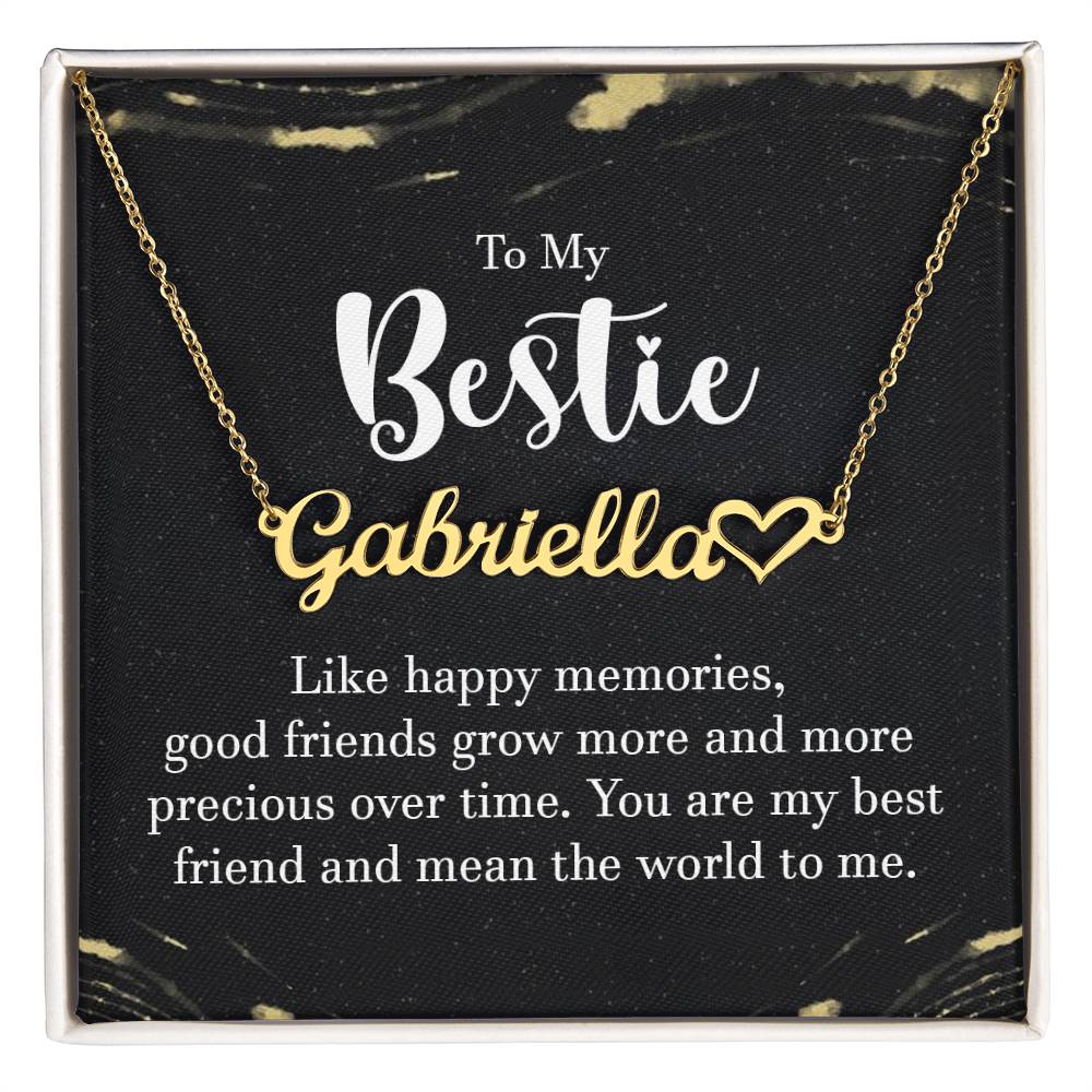 To My Bestie-A friendship Necklace
