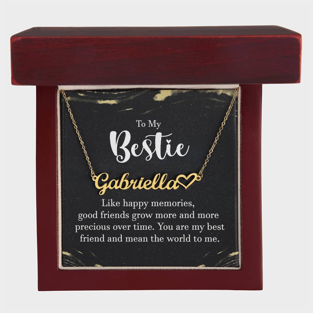 To My Bestie-A friendship Necklace
