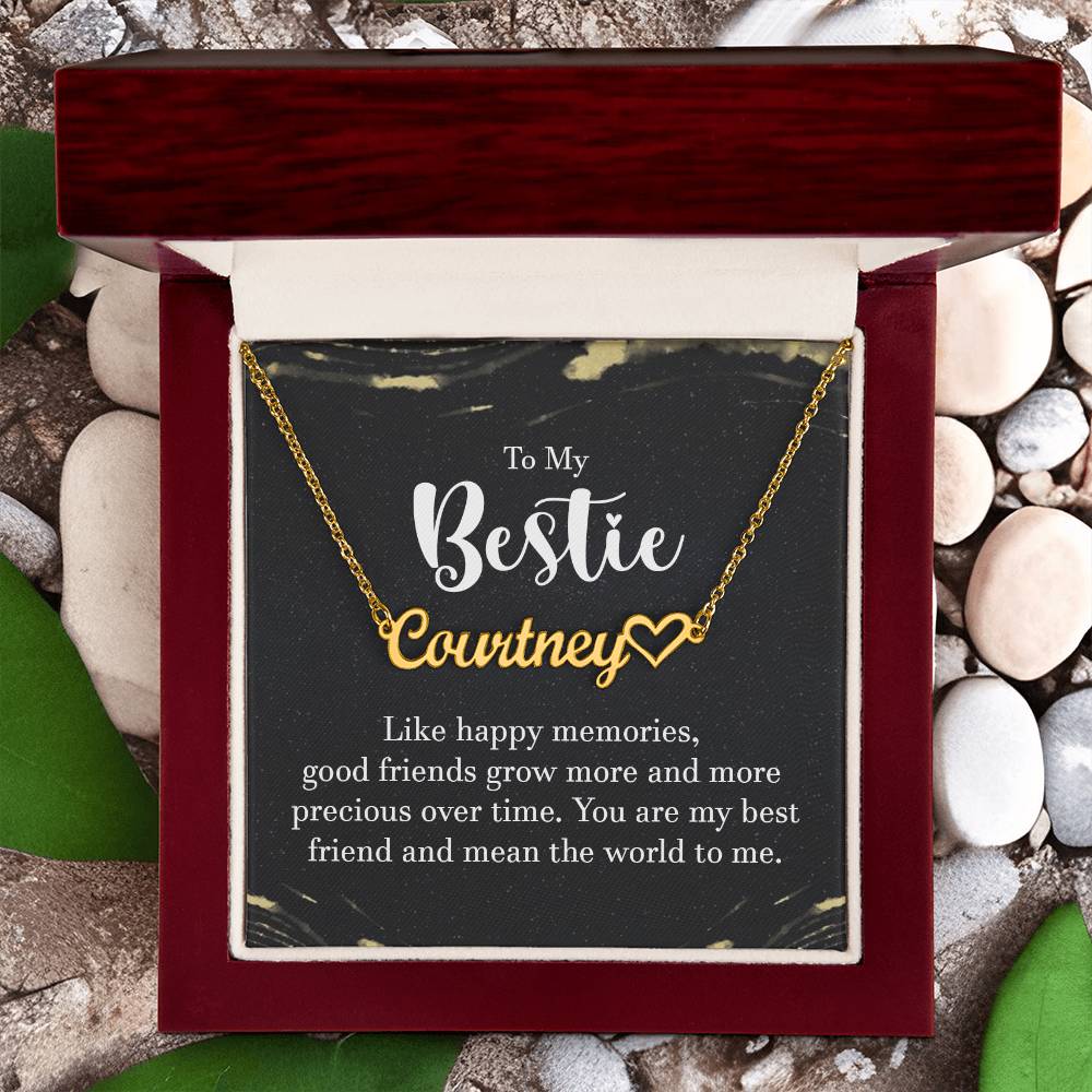 To My Bestie-A friendship Necklace - Shopping Therapy, LLC Jewelry