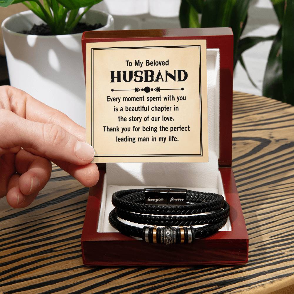 Cherished Moments-Men's Vegan Leather Bracelet - Shopping Therapy, LLC Jewelry