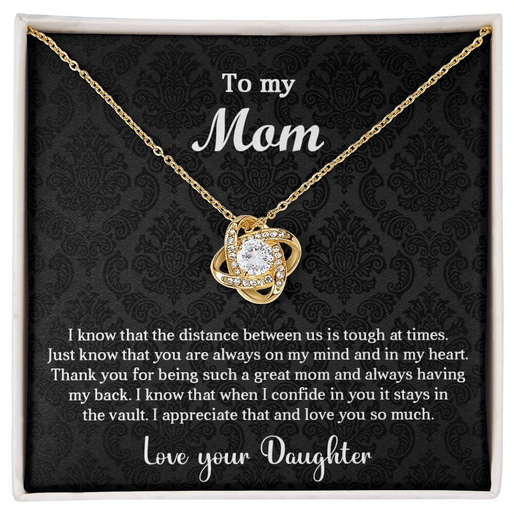 Always On My Mind Mom Love Knot Necklace For Mom - Shopping Therapy, LLC Jewelry