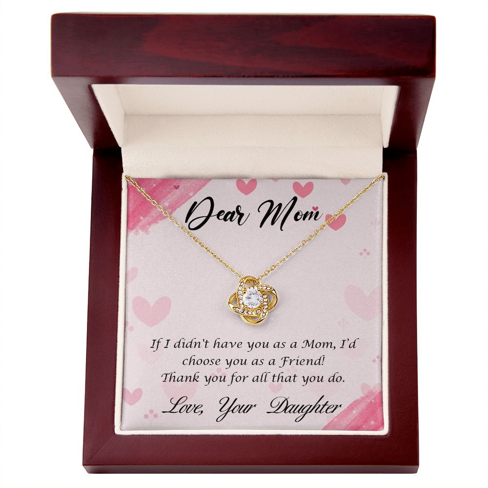 Dear Mom-Love Knot Pendant Necklace - Shopping Therapy, LLC Jewelry