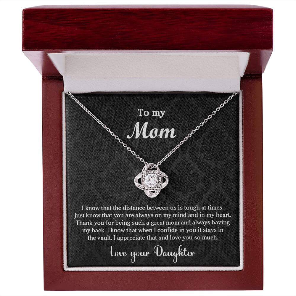 Always On My Mind Mom Love Knot Necklace For Mom - Shopping Therapy, LLC Jewelry