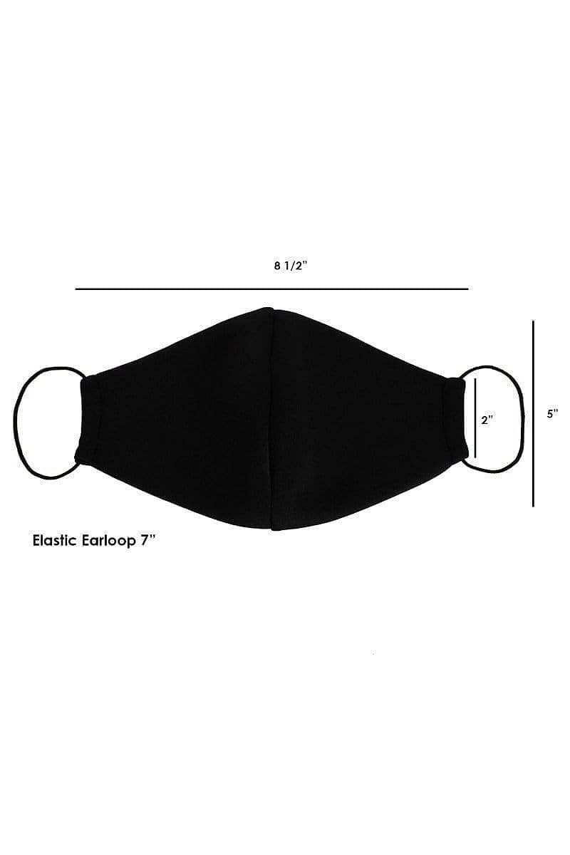 Black Reusable Face Mask - Shopping Therapy, LLC Masks