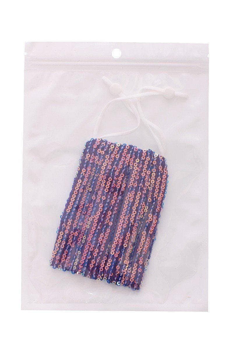 Purple Reusable Sequin Facemask - Shopping Therapy, LLC Masks