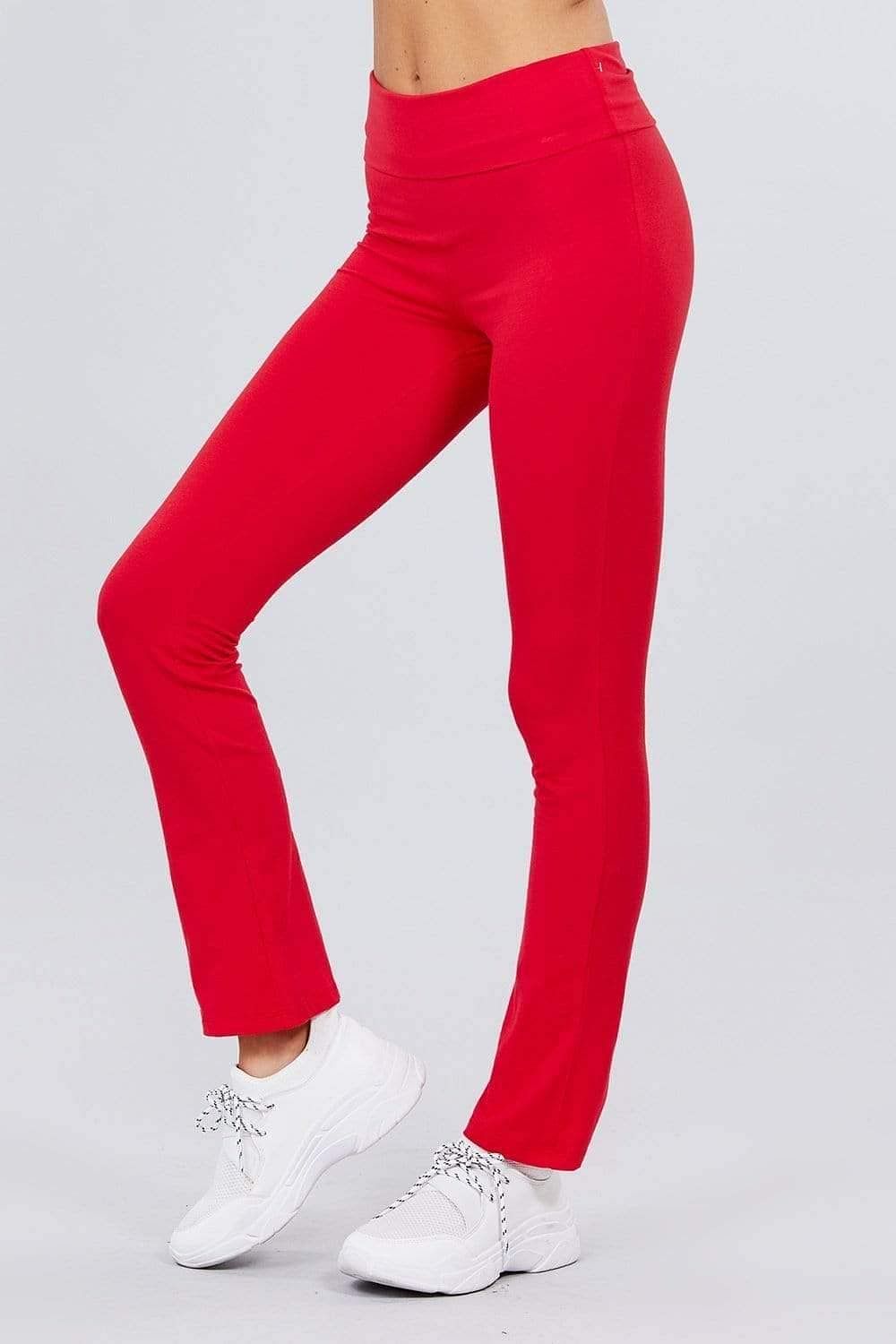 Red Women's Yoga Leggings - Shopping Therapy M Leggings