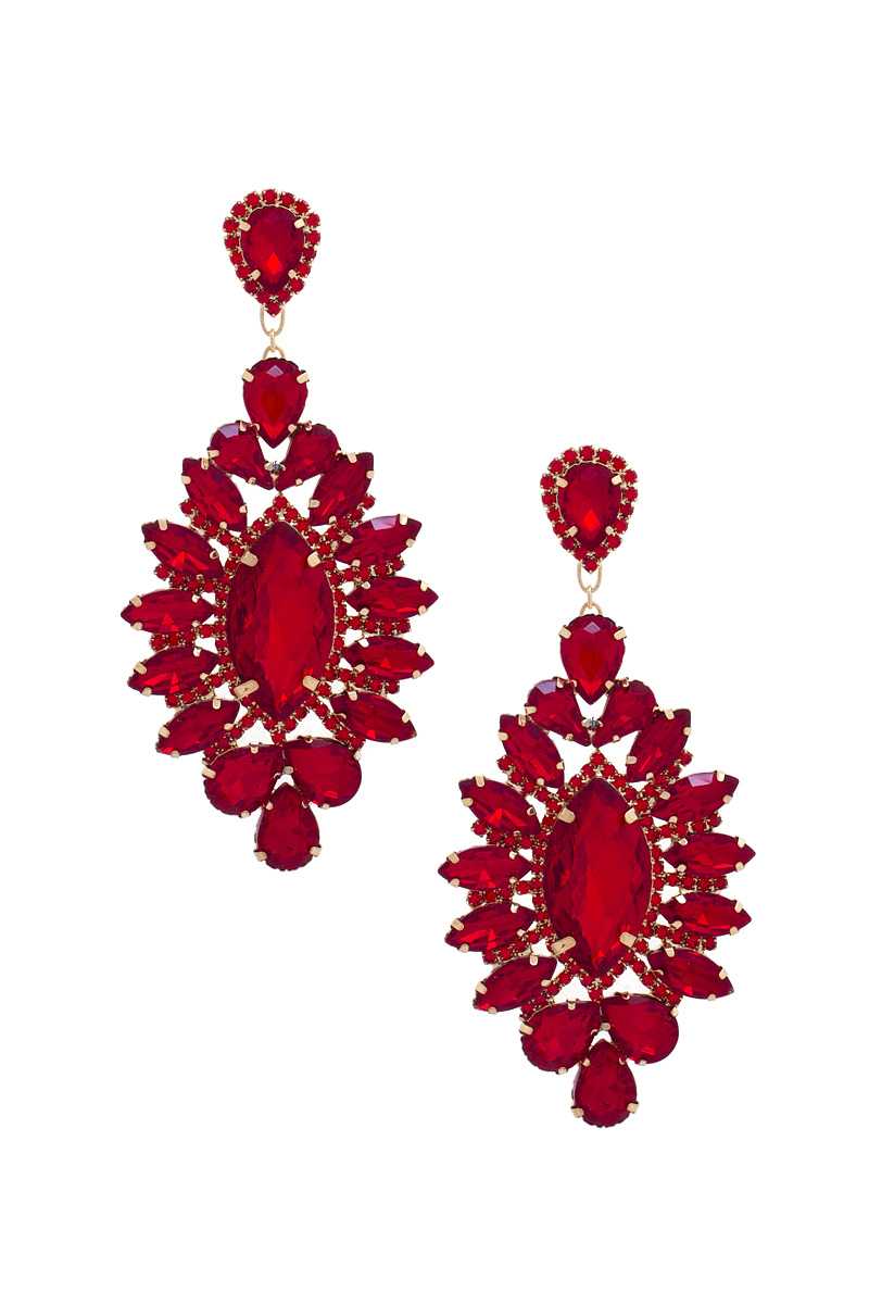 Rhinestone Dangle Earring - Shopping Therapy, LLC Dangle & Drop Earrings