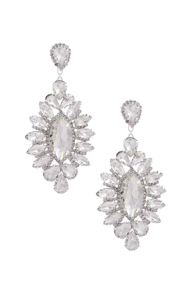 Rhinestone Dangle Earring - Shopping Therapy, LLC Dangle & Drop Earrings