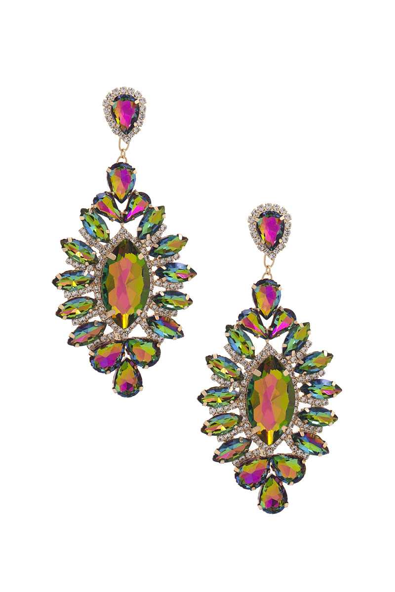 Rhinestone Dangle Earring - Shopping Therapy, LLC Dangle & Drop Earrings