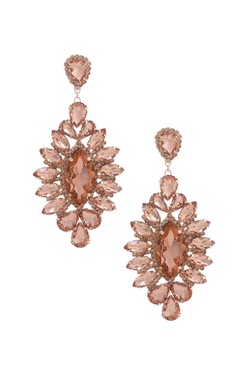 Rhinestone Dangle Earring - Shopping Therapy, LLC Dangle & Drop Earrings