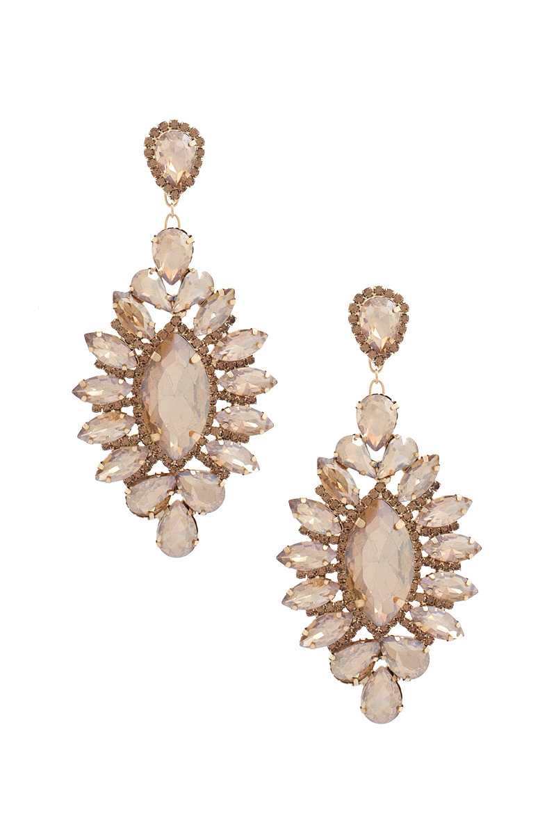 Rhinestone Dangle Earring - Shopping Therapy, LLC Dangle & Drop Earrings