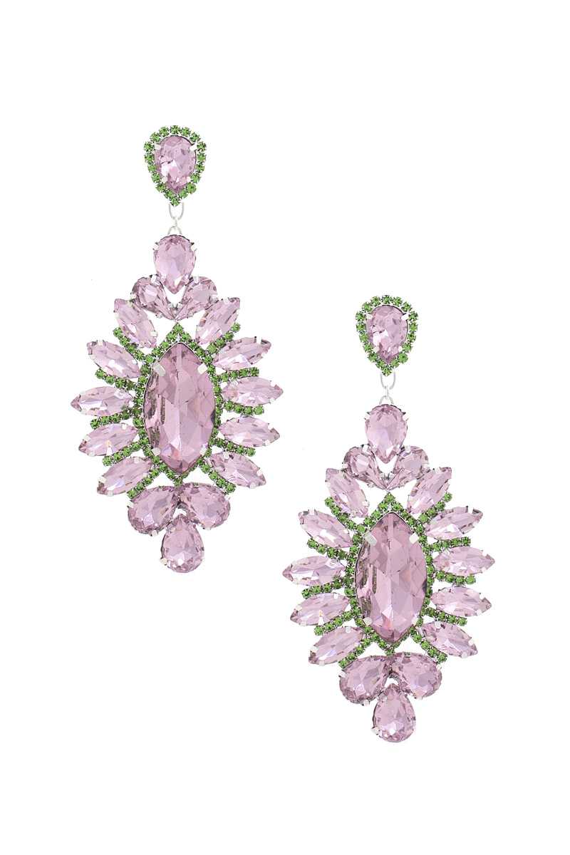 Rhinestone Dangle Earring - Shopping Therapy, LLC Dangle & Drop Earrings