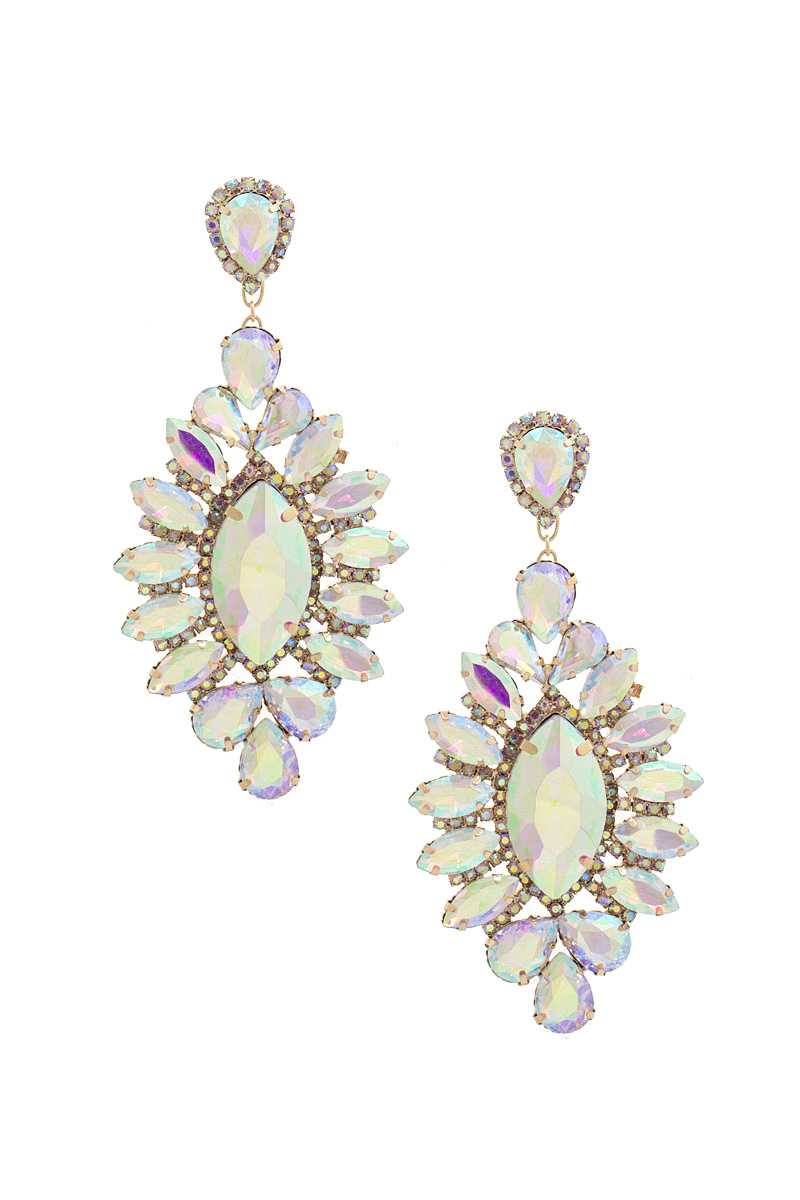 Rhinestone Dangle Earring - Shopping Therapy, LLC Dangle & Drop Earrings