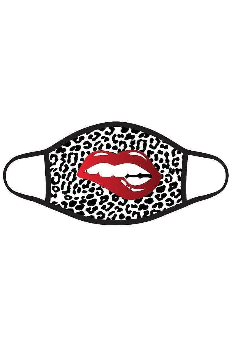 Tiger And Graphic Print Reusable Face Mask - Shopping Therapy White