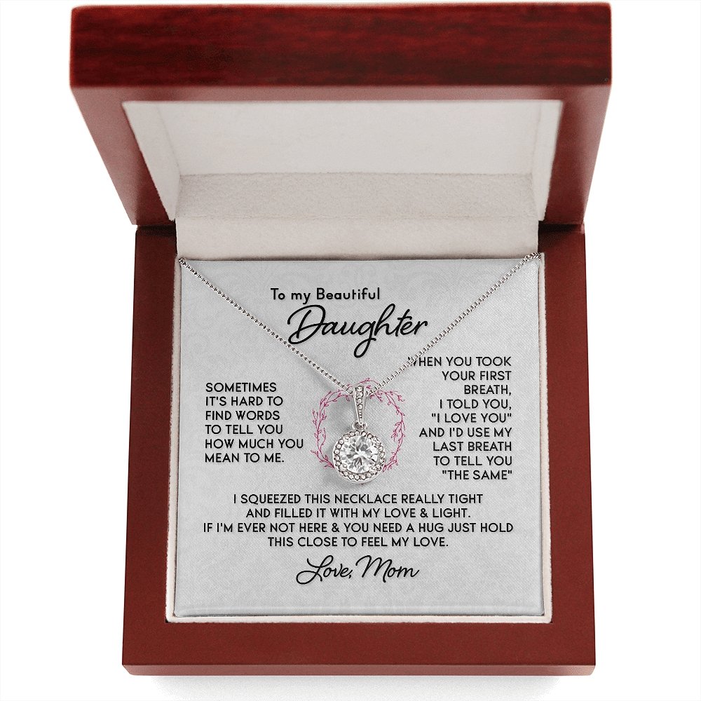 My Beautiful Daughter-Feel My Love Eternal hope Necklace - Shopping Therapy, LLC Women's necklaces