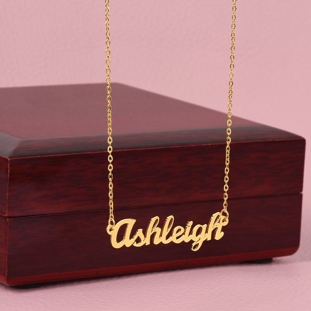 Custom Name Necklace With Message Card - Shopping Therapy, LLC Jewelry