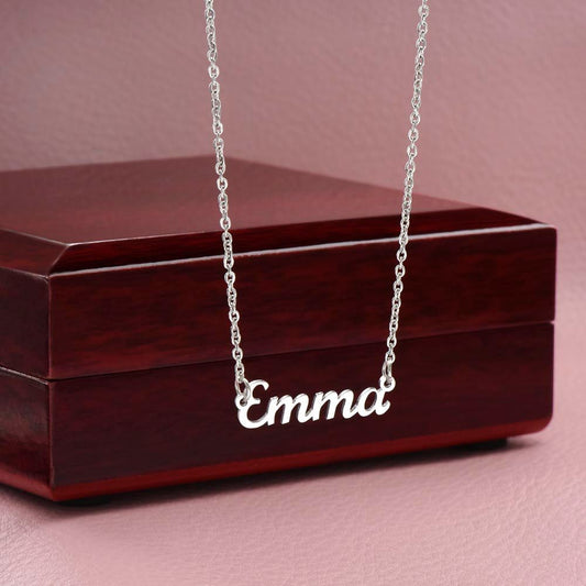Custom Name Necklace With Message Card - Shopping Therapy, LLC Jewelry