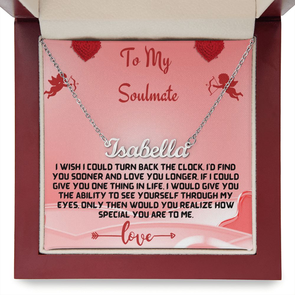 Custom Name Necklace With Message Card - Shopping Therapy, LLC Jewelry