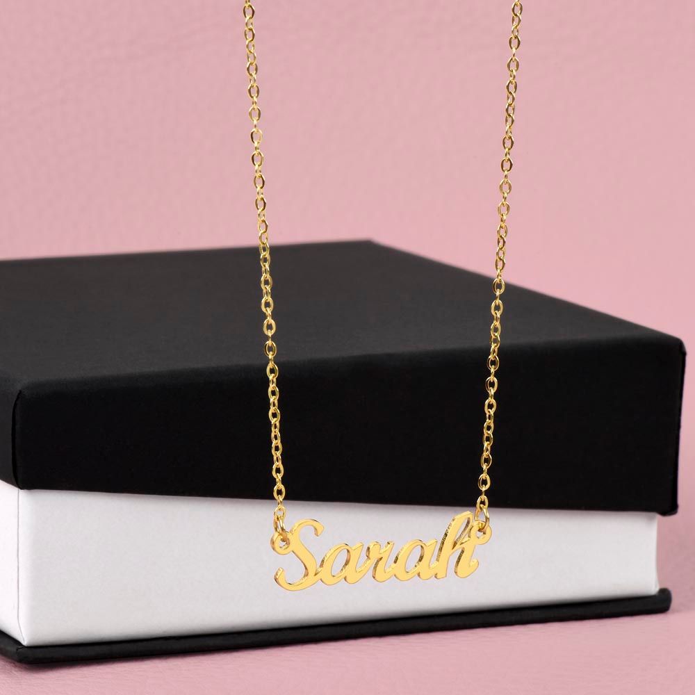 Custom Name Necklace With Message Card - Shopping Therapy, LLC Jewelry